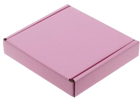 50 x C7 A7 Pink Box 101x101x22mm (4x4x0.8) RM Large Letter Cardboard Shipping Mailing Boxes