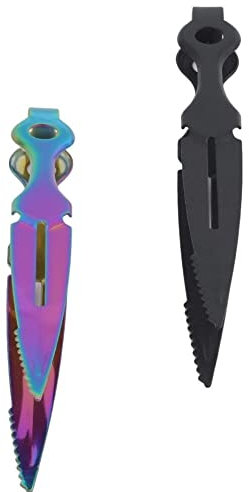 LATRAT Shisha Zange Edelstahl, 2 Stück Metall Shisha Zange, heiße Kohle einfach und sicher halten/wenden - Shisha Zubehör - Grill Zubehör