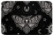 Sunnybed Gothic Badematte,Totenkopf Motte Badeteppiche Teens Skelett Knochen Boho Fußmatten Bohemian Mandala Schmetterling Bodenmatte Badezimmer Dekor Matte,Schwarz,16''X24'', Multi 11