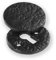 Rosace en fonte noire antique pour serrure de porte (rosace ronde couverte)