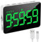 XREXS Minuteur de Cuisine Rechargeable, Compte à Rebours Chronomètre Kitchen Timer pour Cuisine Réunion Classe, Minuterie Aimanté Numérique Affichage LED, 3 Luminosité et 4 Volumes Réglables Vert