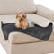 Lesure wasserdichte Hundedecke kleine Hunde - 80x60cm Outdoor Hundedecke waschbar, Hundedecke Sofaschutz aus Sherpa Fleece, Katzendecke flauschig und weich, Dunkelgrau