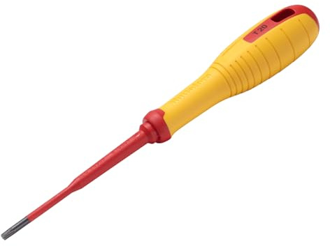 VDE TORX® Screwdriver T20 x 100mm, Red/Yellow