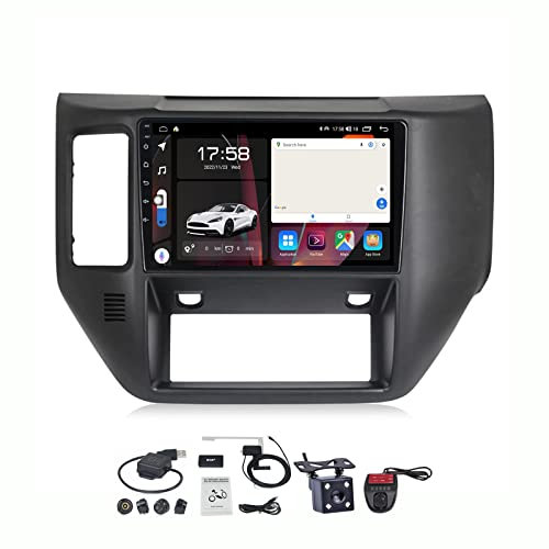 2 Din Autoradio Bluetooth mit DAB Navi Android 11 für Nissan Patrol 5 Y61 2004-2021, 9 Zoll 1080P Touchscreen mit Carplay Android Auto Bluetooth Lenkradsteuerung FM AM RDS Radio (Color : B, Size : M