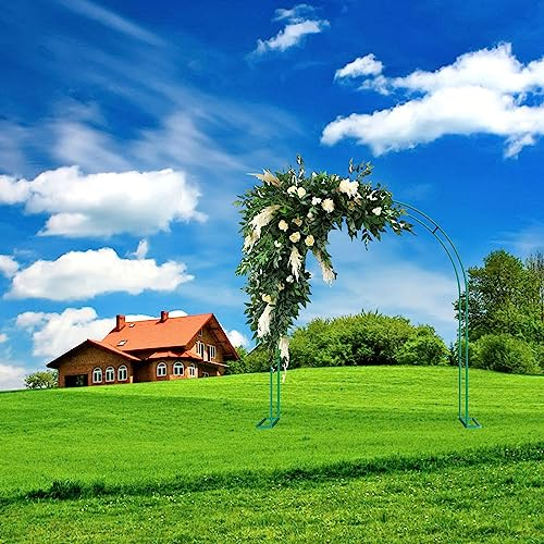 ERICAT Gartenbogen, Rosenbogen Metall, Rosenbogen Selber Bauen, Pergola Metall Rankgitter, Rosenbogen aus Metall, für Outdoor-/Indoor-Party-Dekoration, Garten (Color : Green, Size : 260x230x40cm)
