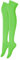 Alanna Jones Girls Ladies Women Plain Over The Knee High Microfiber Socks Cotton Rich Thigh Socks Leg Warmer for Casual Daily Wear UK Size 4-6.5 (Green)