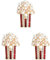 3 Stücke Entzückende Popcorn Form Brosche Pin Frauen Legierung Breastpin Kleid Dekorative Pin Multi Zubehör