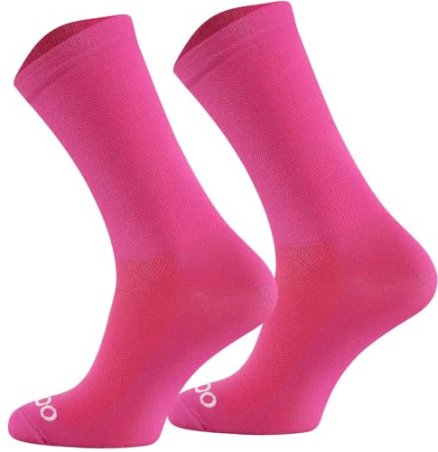 TODO Fahrradsocken Damen und Herren. Atmungsaktive Fahrrad Socken Damen, Radsocken Damen (Rennrad Socken Rosa 35-38)