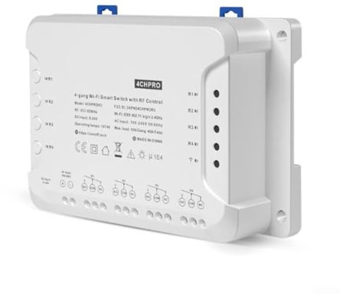 Interruttore intelligente WiFi, modulo interruttore di controllo vocale, funziona con app per Smart Life, con 3 modalità di lavoro, modulo interruttore a 4 vie (per Sonoff 4CH R3)