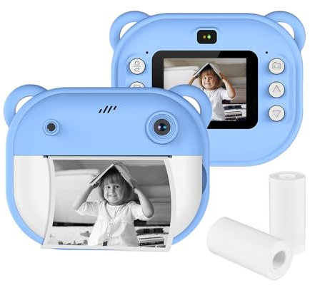 Andoer Digital Camera for Children with Instant Print 1080P Digital Camera with Dual Lens