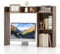 COSTWAY Desktop Bookshelf, Wooden Countertop Bookcase with Shelves and 2 Anti-Tipping Kits, Free Style Multipurpose Desk Storage Organizer Display Shelf Rack for Office Supplies, 94x25x74cm (Brown)