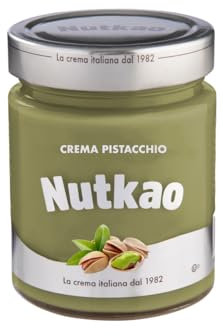 Crema Spalmabile Nutkao Crema al Pistacchio Vaso Vetro da 330 g Made Italy