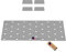 GeZu Impex® Plaques d'assemblage plates Galvanisé Lot de 4 100 x 300 mm fixation métal patte de perforée connecteurs plats
