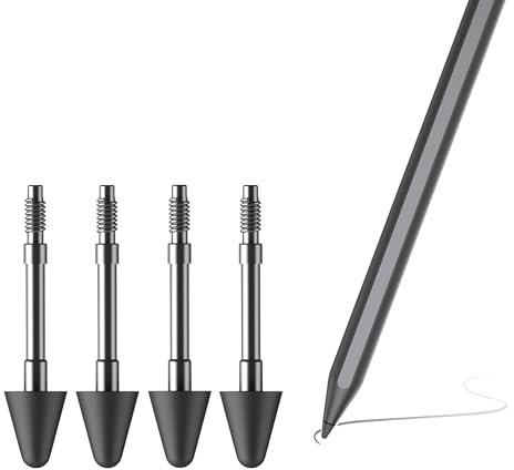 5X Original Puntas de Repuesto para Lenovo Tab Pen Plus, Más Duradero, Controlar Preciso, Pantalla Amistoso, Negro