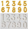 Silicone Mold Numbers 0-9 3D Number Shaped Candy Moulds Fondant Chocolate Baking Molds for Baking Desserts and Cake Decoration