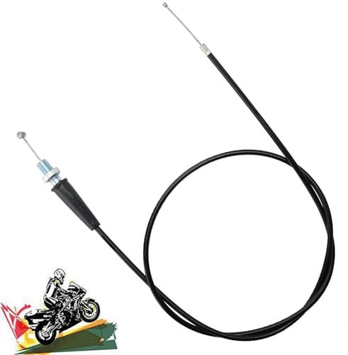 Motorcycle Throttle Cable, Replacement Pit Bike Throttle Cable for Off-Road Riding, Durable 110cm Throttle Wire, Black Pit Bike Throttle for Dirt and Trail Motorcycles