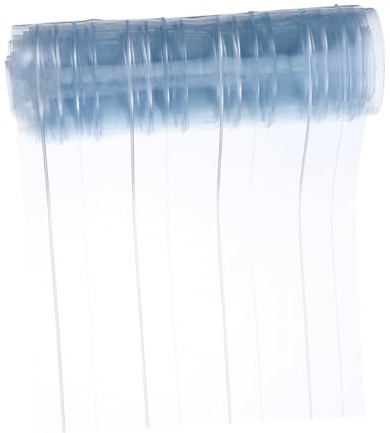 Milisten Cortina de PVC Transparente para Caseta de Perro - Tira de Puerta Aislante de 18 cm x 205 cm - Grosor 1,2 mm - Solapa Resistente a la Intemperie para Interior y Exterior
