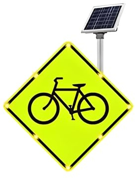 Cartello Stradale, Pericolo Di Attraversamento Pedonale,Segnale Di Avvertimento Luminoso A LED Lampeggiante Ad Alta Luminosità, Per La Costruzione, Fuoco O Soccorso(Size:80*80 cm/31.5*31.5 in,Color:A)