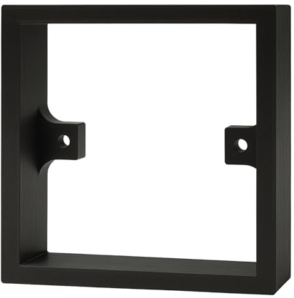 Black Single Socket Spacer – 20mm 1-Gang Wall Box Extender for Plug Sockets or Light Switches – Ideal for Tiled or Panelled Walls – UK Standard Fit