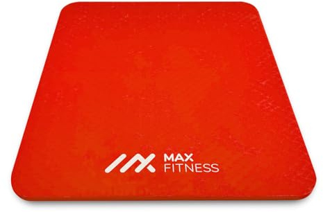 MaxFitness - Fitnessmatte - Yoga Matte, Gymnastikmatte & Sportmatte in verschiedenen Größen - gelenkschonende Turnmatte - geruchsneutrale Pilates Matte - Trainingsmatte (Rot, 46 x 40 cm x 1 cm)