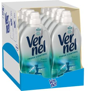 Vernel Fresh Control Fresh Ocean Weichspüler für ALLE Textilien (10 × 46 Waschladungen), langanhaltender Duft für Wäsche mit 24 h Frische-Technologie & Geruchsabwehr, Wäscheduft
