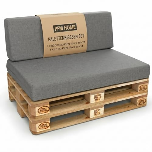 PFM HOME - Palettenkissen Outdoor - wasserdichte Gartenkissen für Palettensofa