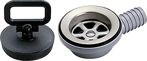 Bonde + Bouchon pour Lavabo Rond INOX 290 mm (CW10823)