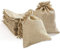FOGAWA 20Pcs Sacchetti Juta Bomboniere Sacchetti Iuta Confetti 15x20 con Coulisse per Bustina Festa Matrimoni Compleanno Natale Dolci Regali Noccioline Confezione