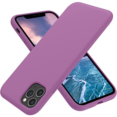 OTOFLY Compatible with iPhone 11 Pro Max Case,ultra slim fit iPhone case liquid silicone gel cover with full body protection anti-scratch shockproof case,Lilac Purple