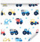 Wallepic Tapete 10m Vlies Tapete Kinderzimmer Transport Stadt Vliestapete 1000x53cm Wand Tapete Wohnzimmer Kinderzimmer Moderne Wanddeko Wand Dekoration