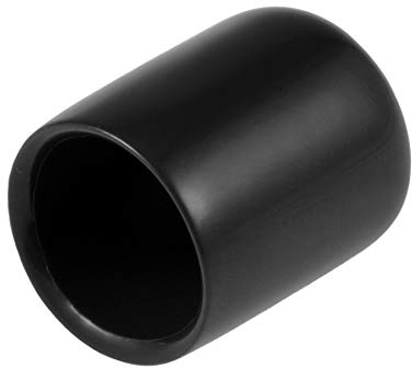 sourcing map 20 Stück Gummi Endkappen 14mm Innendurchm. Gummikappen Runde Schutzkappen Gummi Abdeckung Stopfen Möbelgleiter Bolzen Gewindeschutz für Schrauben Rohr Stuhlbeine, Schwarz