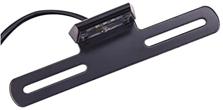 YnGia Motorcycle License Plate LED Light Number Plate Light Lamp Holder Rear Tail Light Bracket Mount Registration Plate Holder Universal Fits Truck Lorry ATV Van (Large)