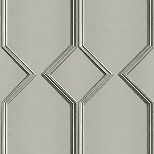 Alessia Panel Vinyl Wallpaper Grey Belgravia 215