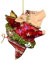 ecosoul Christbaumschmuck Figur Schwein mit Flügeln Hänger weiß-rot-grün Hänger Weihnachten 9,5 cm hoch 1 Stück (grün-rot)