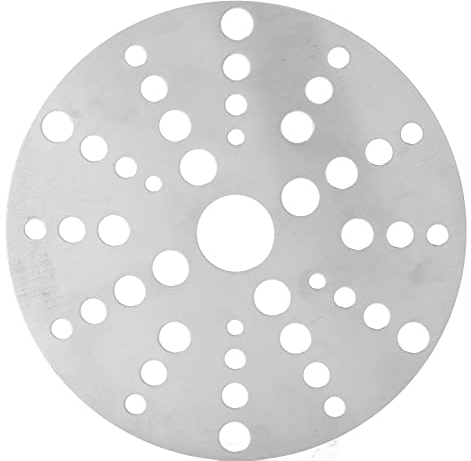 Plaque Diffuseur de Chaleur, 18cm Diffuseur de Chaleur pour Cuisinière à Gaz, Cocotte Plaque Chauffante Table de Cuisson à Induction Disque Convertisseur en Acier Inoxydable (18CM)