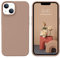DUEDUE Coque iPhone 13 Silicone Fine Rigide Antichoc, Coque de Téléphone iPhone 13 Protection Intégrale, Micro Fibre Anti Rayures Etui iPhone 13 6,1 Pouces Marron