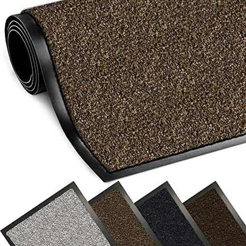 BLADO Cotton Door Mats - Non Slip Indoor/Outdoor, Washable Mats for Home, Office, Kitchen, Carpets (40CM x 60CM, BEIGE)