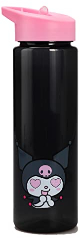 Sanrio Kuromi Heart Eyes - Botella de agua de una sola pared de 680.4 g
