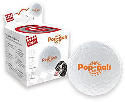 GiGwi Hunde-Ball Pop-pals, aus E-TPU (Infinergy), extrem elastisch und Widerstandsfähig, hält extremen Bedingungen Stand, springt gut, zahnschonend und langlebig, sehr gut für Ballschleuder
