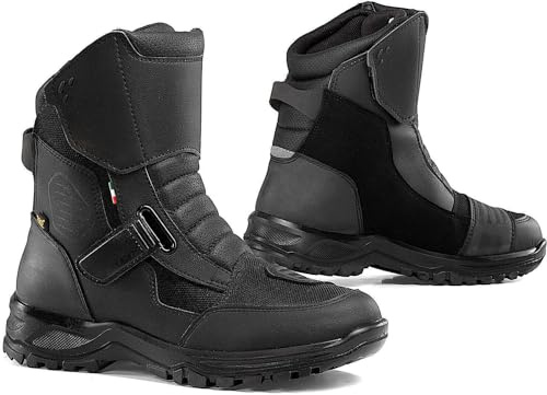 Falco Land 3 Stivali da moto impermeabili, nero, 44