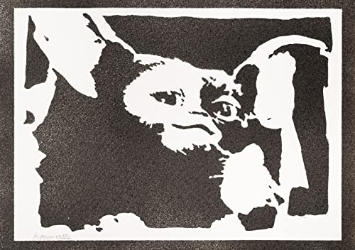 moreno-mata Echtes Handgemachtes Graffiti Die Grem... Gizmo Filme Aesthetic Poster & Kunstdrucke Bilder Plakat Handmade Deko Wandbilder Wohnzimmer Wanddeko Geschenke für Männer und Frauen