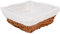 Tradineur - Panera de mimbre tejida a mano - Forma Cuadrada - Funcional para tu propia cocina - 9 x 24 x 24 cm - Color Marrón