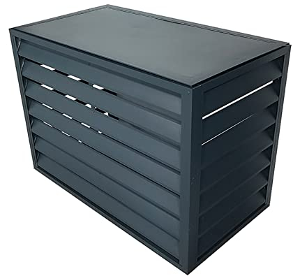 EYLINK klimaanlage Abdeckung wärmepumpe Abdeckung Außenklimaanlagen-Zaunschutz, Aluminium-Klimaanlagenabdeckung, Klimaanlagen-Schutzabdeckung für Außengeräte, Klimaanlagenständer, Blumenständer, Sc