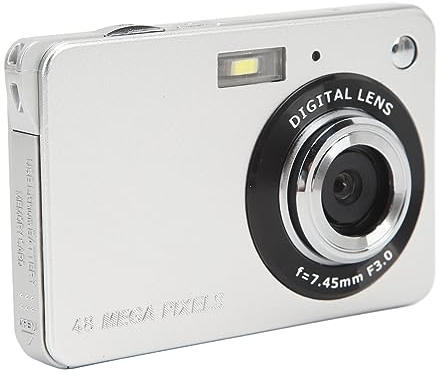 4K-Digitalkamera, 48 MP HD 2,7 Zoll 8-Fach Zoom Autofokus Vlogging-Kamera Videokamera Camcorder, 550 MAh Anti-Shake-Taschenkamera Reisekamera, für Jungen Mädchen