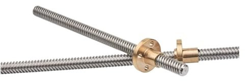 Vite a ricircolo di sfere CNC a movimento lineare T8 * 8 mm Vite di comando 400 mm 8 mm Vite mandrino trapezoidale Vite di comando Asta a forma di T Barra di guida lineare Albero Dado in ottone