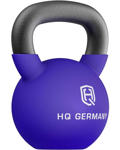HQ Germany® Neopren Kettlebell | Vollguss | 2-32kg | Starter-Sets | ±2,0% Gewichtstoleranz, Gewicht:20KG
