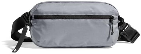 tomtoc Anti-Diebstahl Sling Bag 3,5L – Umhängetasche Schultertasche Crossbody Bag für Herren Damen mit RFID-Schutz für Switch, iPad mini | Wasserabweisend | Alltag, Reise, EDC | Grau