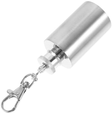 FUNOMOCYA Mini-flasche Schlüsselanhänger 1 Oz Metallflasche Für Spirituosen Als Anhänger Trinkflasche Klein