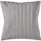 Pure Label Mako Satin Damast Streifen Kissenbezug 40x40 cm aus 100% Baumwolle in hellblau| Traumhaft weiches Deko Kissen passend zu unseren Bettwäsche Sets