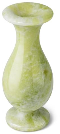 gemshan Jade-Vase, Kunst-Blumenvase zum Dekorieren von Zuhause, Couchtisch, Büro, Geschenk für Frauen
